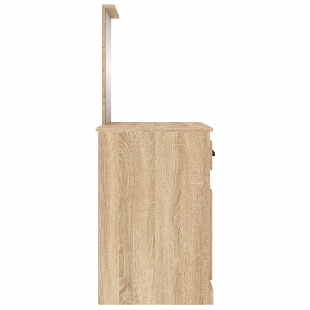 Schminktisch mit Spiegel Sonoma-Eiche 90x50x132,5 cm - Pazzar.ch