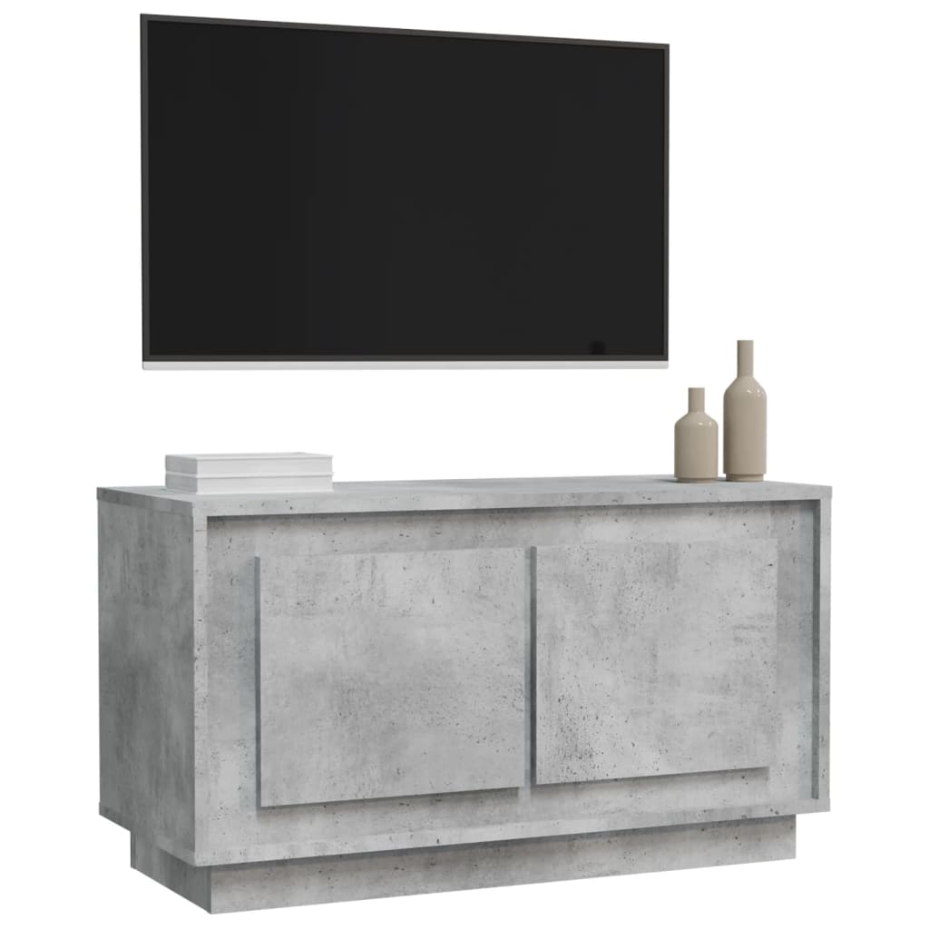 TV-Schrank Betongrau 80x35x45 cm Holzwerkstoff - Pazzar.ch
