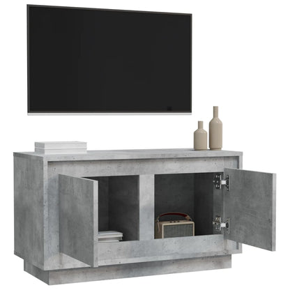 TV-Schrank Betongrau 80x35x45 cm Holzwerkstoff - Pazzar.ch