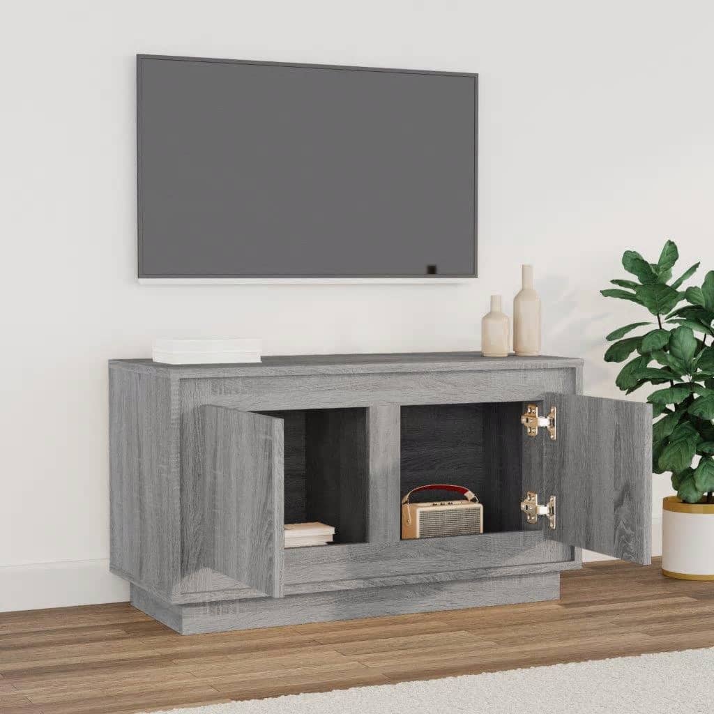 TV-Schrank Grau Sonoma 80x35x45 cm Holzwerkstoff - Pazzar.ch