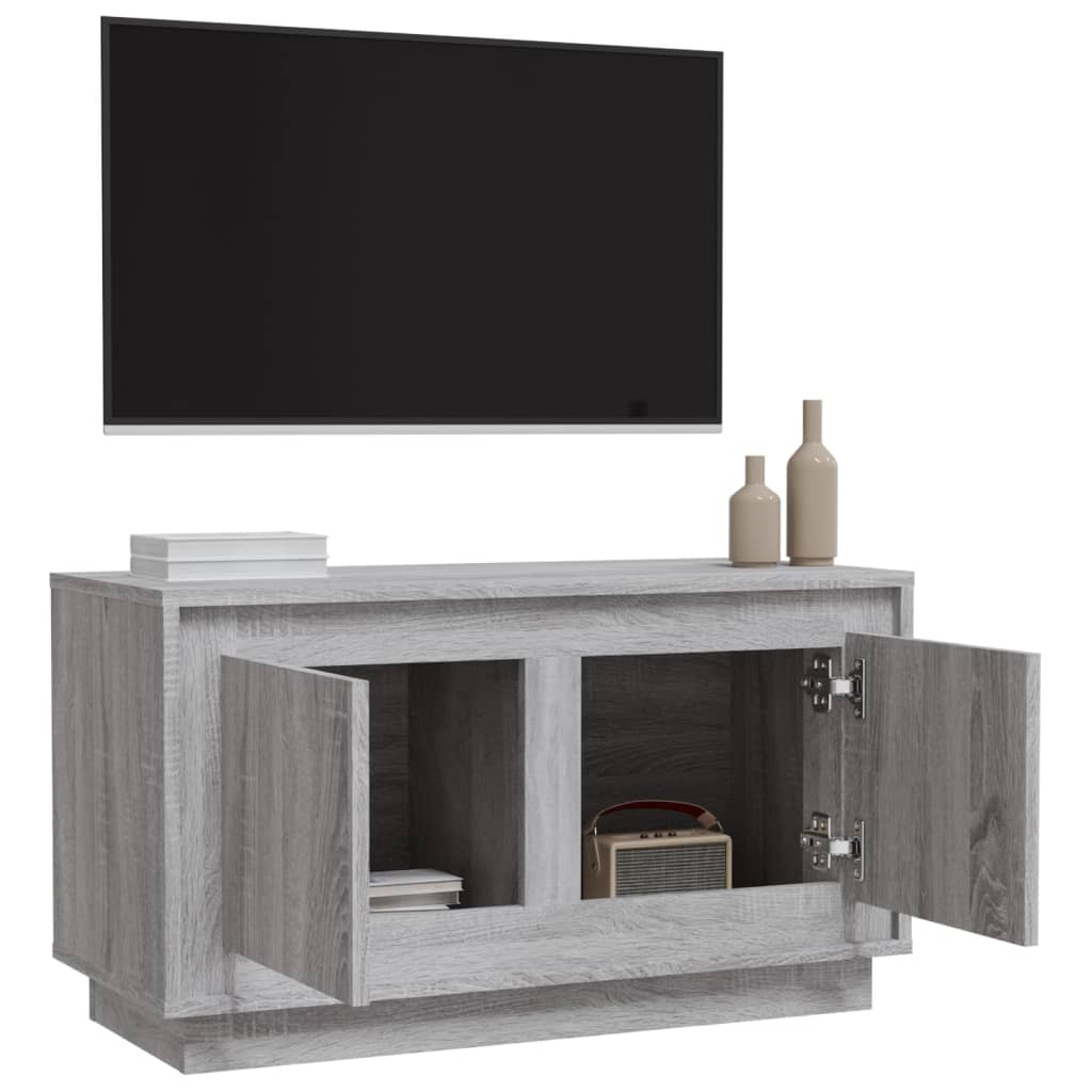 TV-Schrank Grau Sonoma 80x35x45 cm Holzwerkstoff - Pazzar.ch