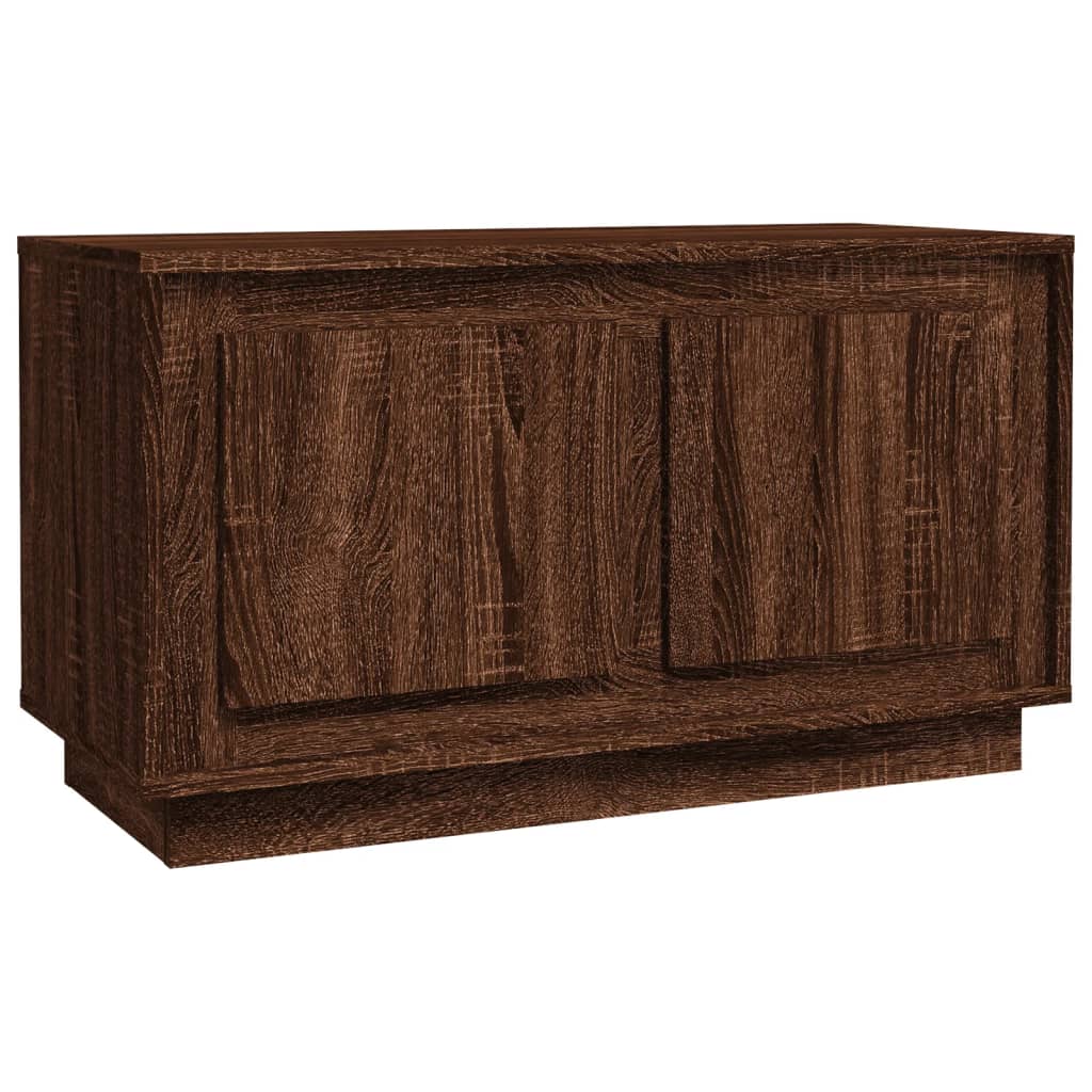 TV-Schrank Braun Eichen-Optik 80x35x45 cm Holzwerkstoff - Pazzar.ch