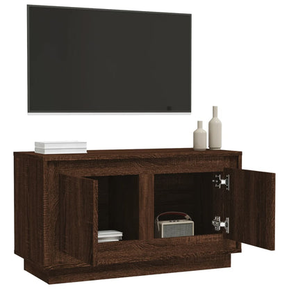 TV-Schrank Braun Eichen-Optik 80x35x45 cm Holzwerkstoff - Pazzar.ch