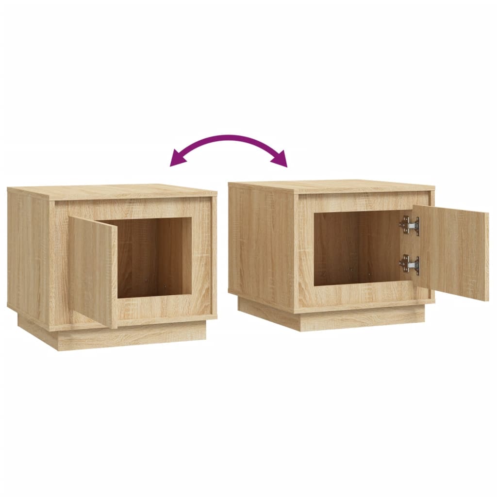 Couchtisch Sonoma-Eiche 51x50x44 cm Holzwerkstoff - Pazzar.ch