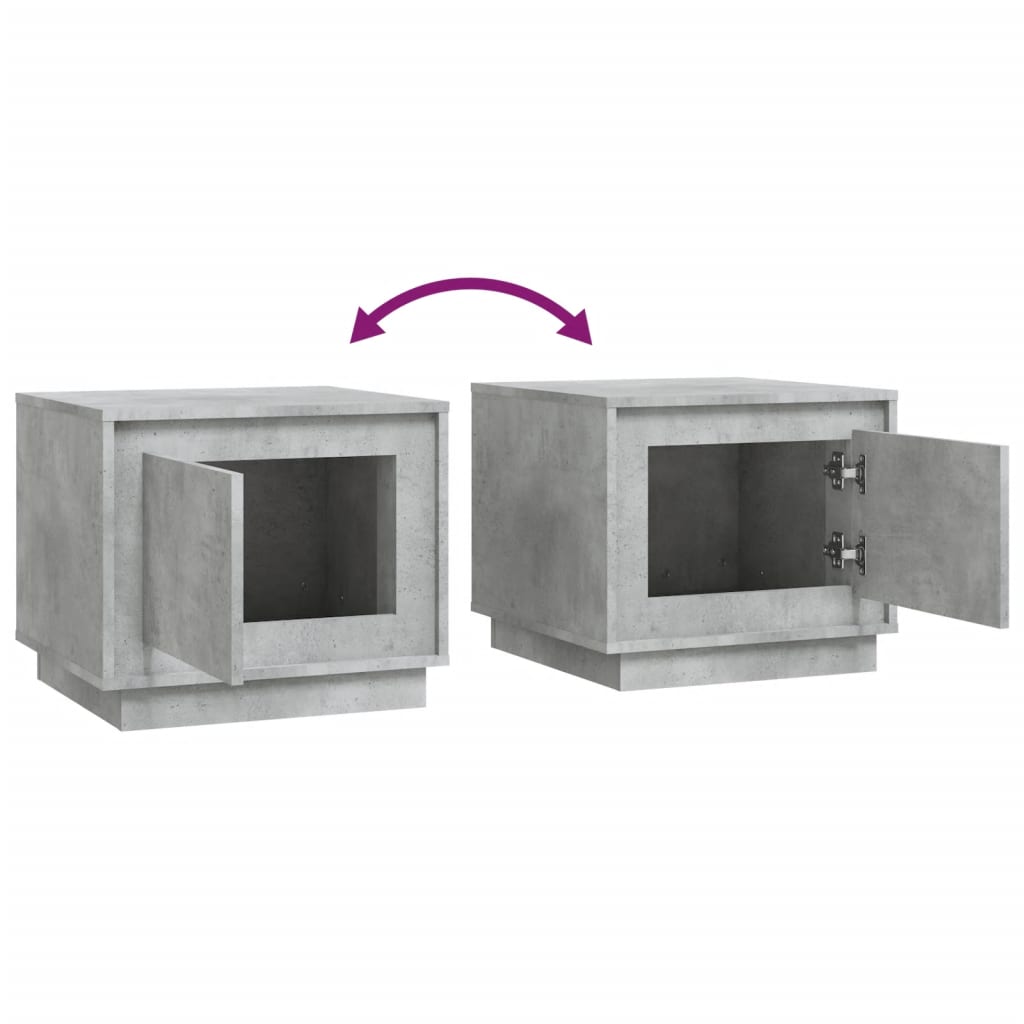 Couchtisch Betongrau 51x50x44 cm Holzwerkstoff - Pazzar.ch