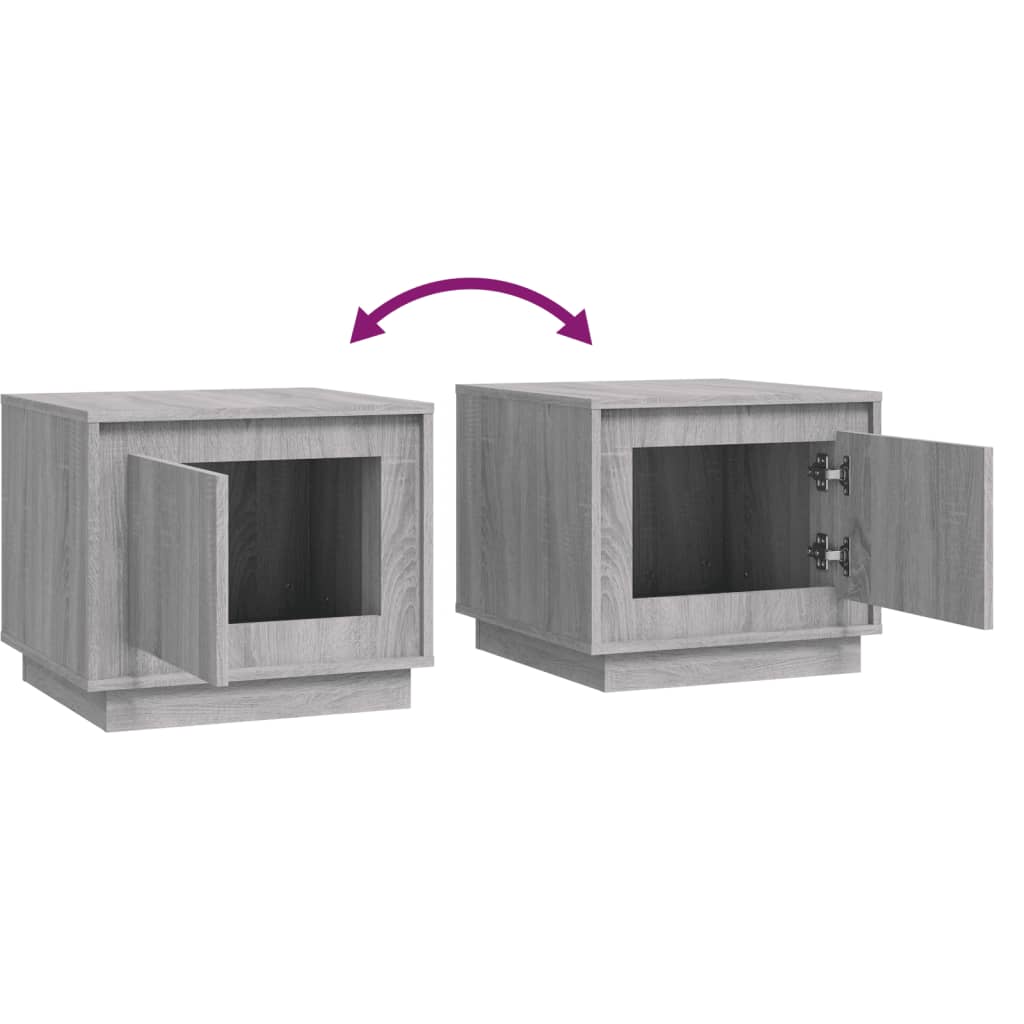 Couchtisch Grau Sonoma 51x50x44 cm Holzwerkstoff - Pazzar.ch