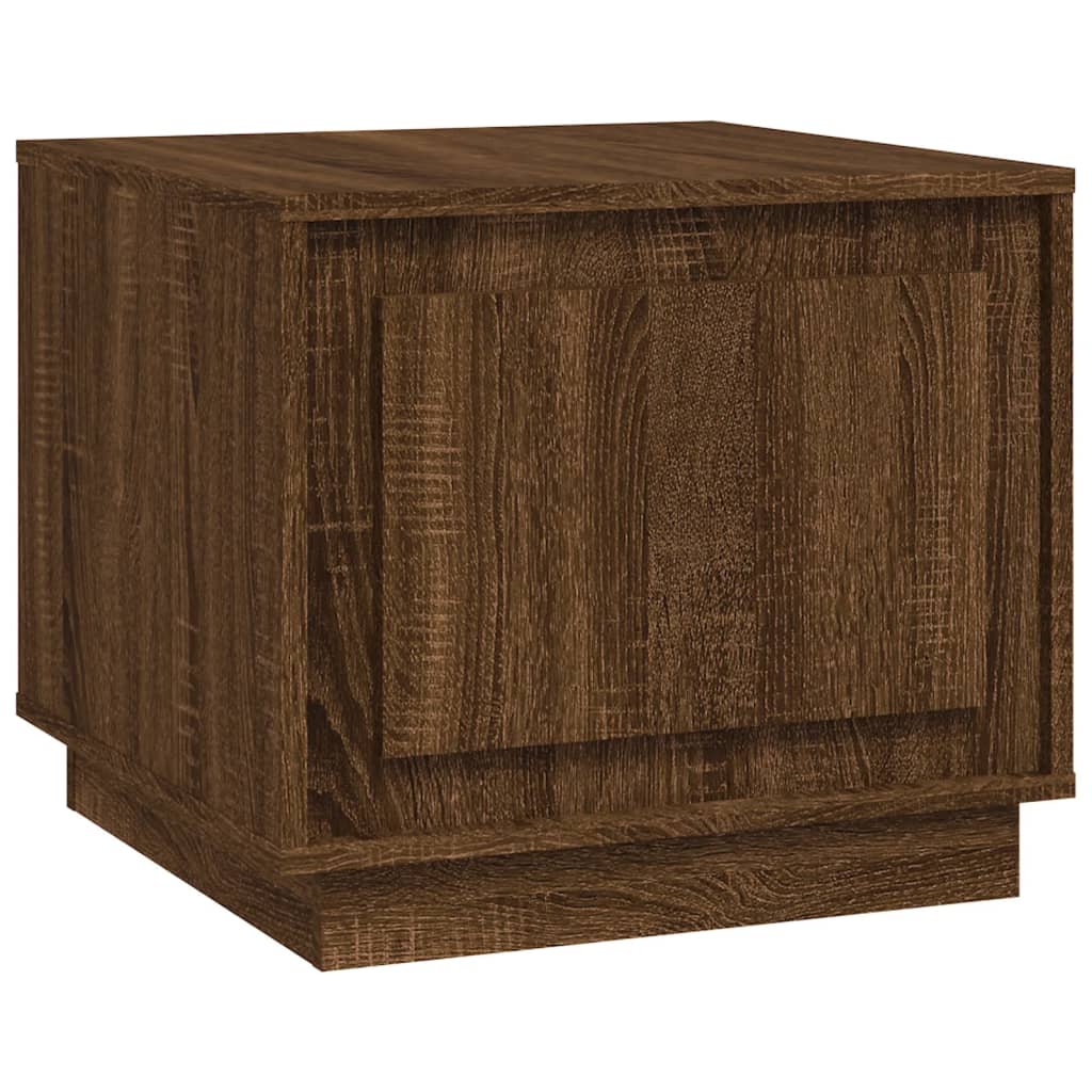 Couchtisch Braun Eichen-Optik 51x50x44 cm Holzwerkstoff - Pazzar.ch