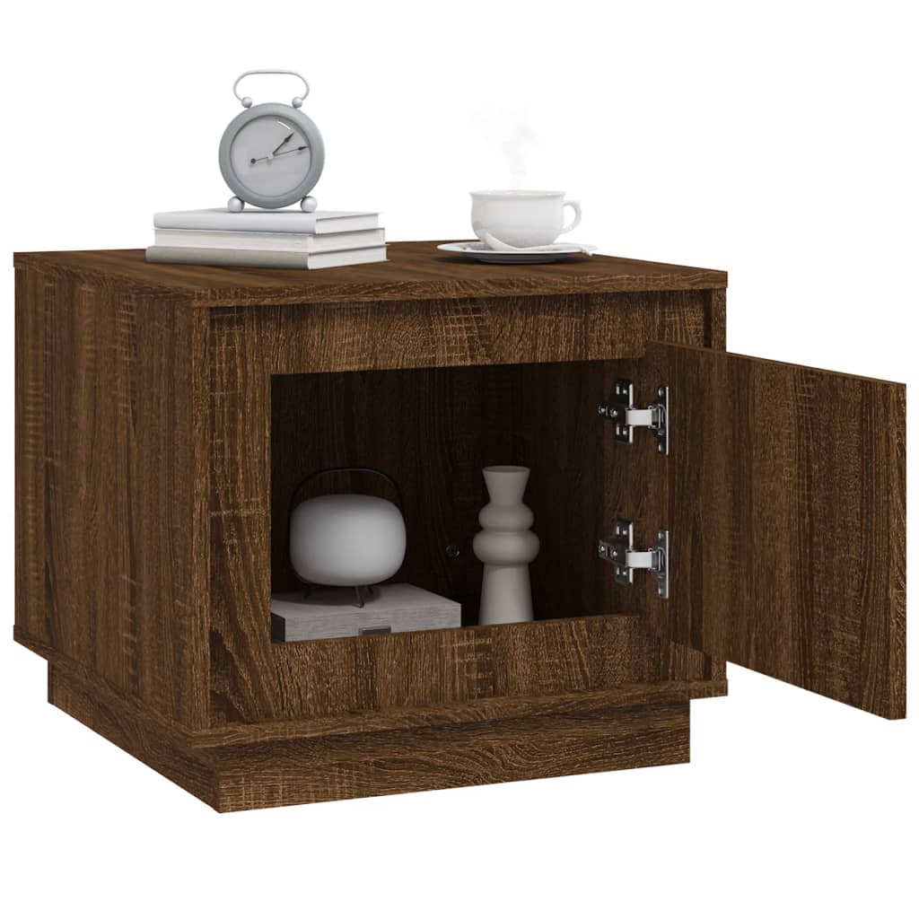 Couchtisch Braun Eichen-Optik 51x50x44 cm Holzwerkstoff - Pazzar.ch