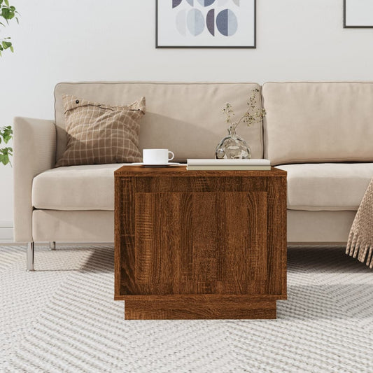 Couchtisch Braun Eichen-Optik 51x50x44 cm Holzwerkstoff - Pazzar.ch