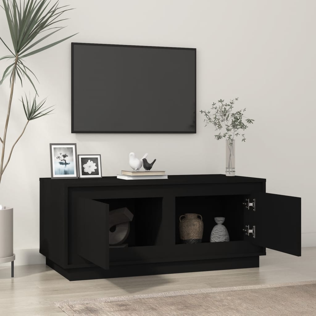 Couchtisch Schwarz 102x50x44 cm Holzwerkstoff - Pazzar.ch