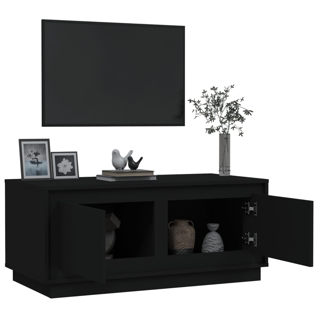 Couchtisch Schwarz 102x50x44 cm Holzwerkstoff - Pazzar.ch