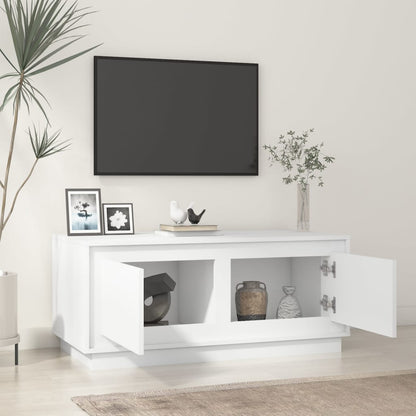 Couchtisch Hochglanz-Weiß 102x50x44 cm Holzwerkstoff - Pazzar.ch