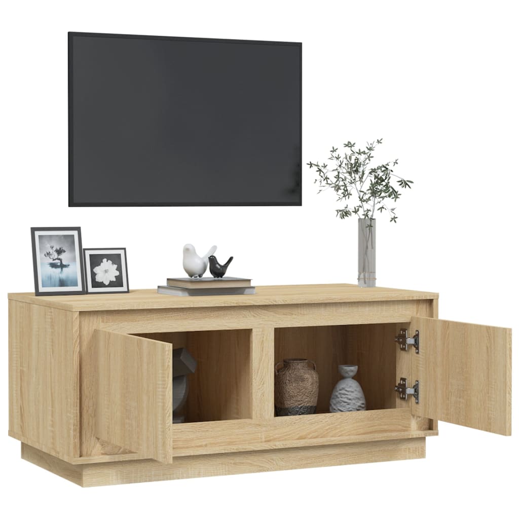 Couchtisch Sonoma-Eiche 102x50x44 cm Holzwerkstoff - Pazzar.ch