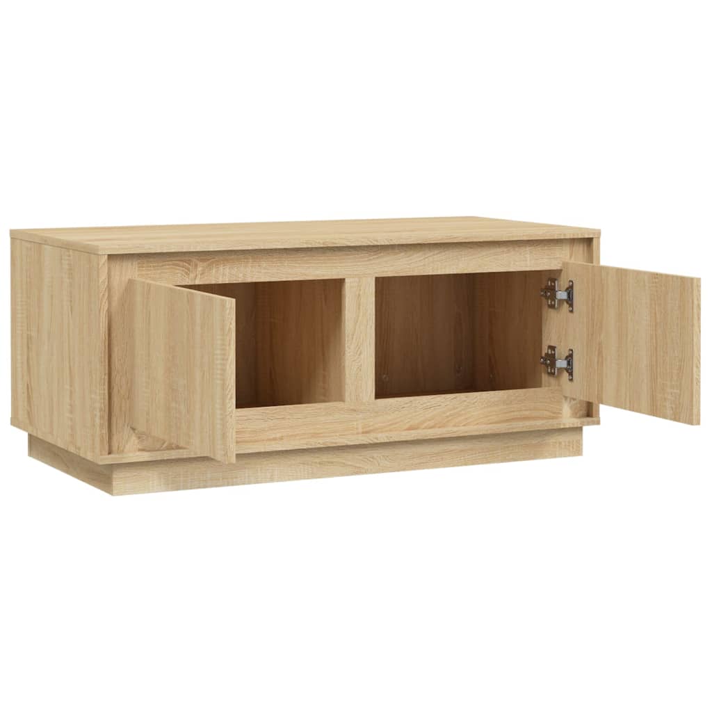 Couchtisch Sonoma-Eiche 102x50x44 cm Holzwerkstoff - Pazzar.ch