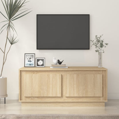 Couchtisch Sonoma-Eiche 102x50x44 cm Holzwerkstoff - Pazzar.ch