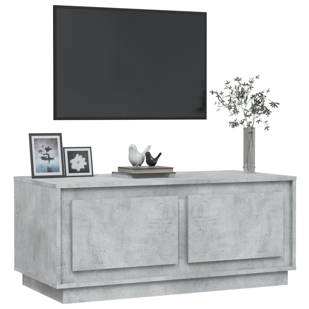 Couchtisch Betongrau 102x50x44 cm Holzwerkstoff - Pazzar.ch