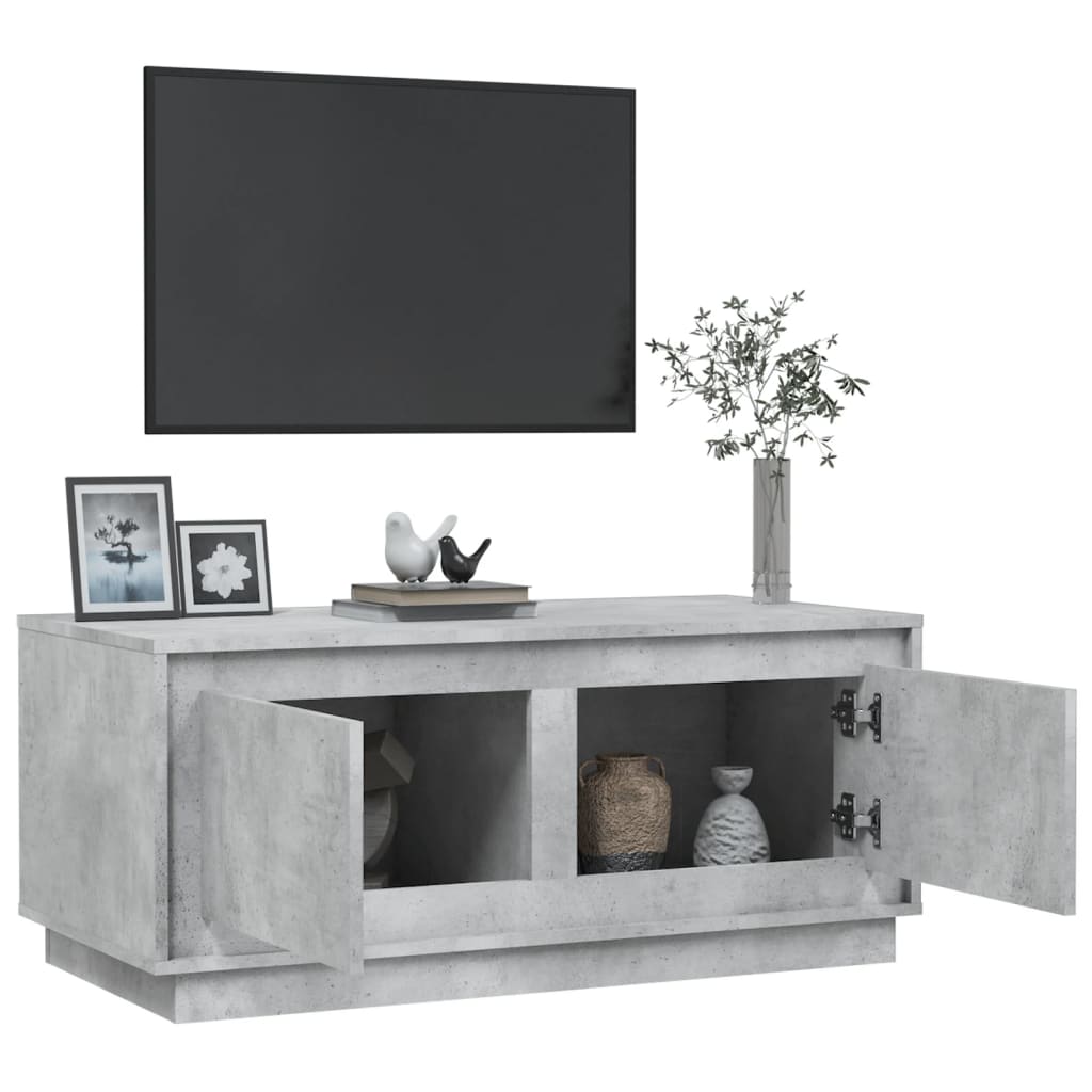 Couchtisch Betongrau 102x50x44 cm Holzwerkstoff - Pazzar.ch