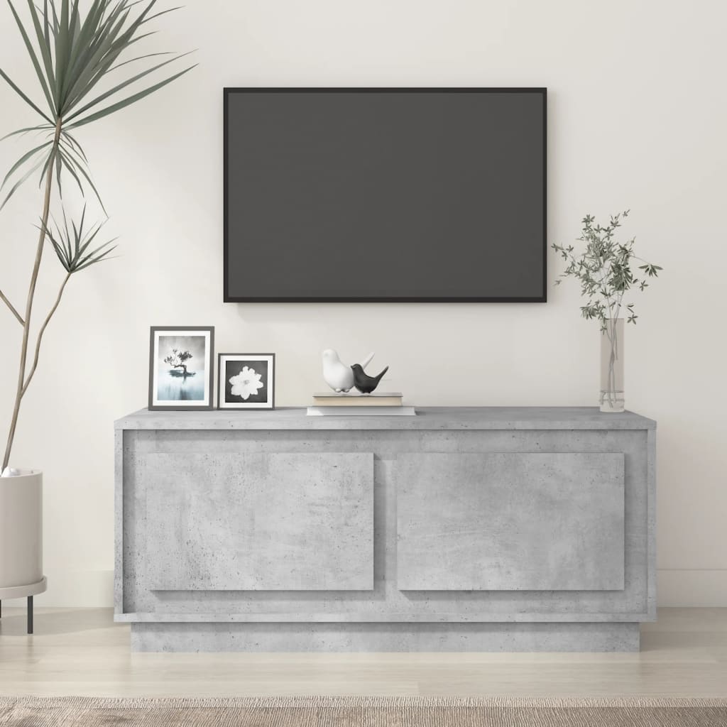 Couchtisch Betongrau 102x50x44 cm Holzwerkstoff - Pazzar.ch