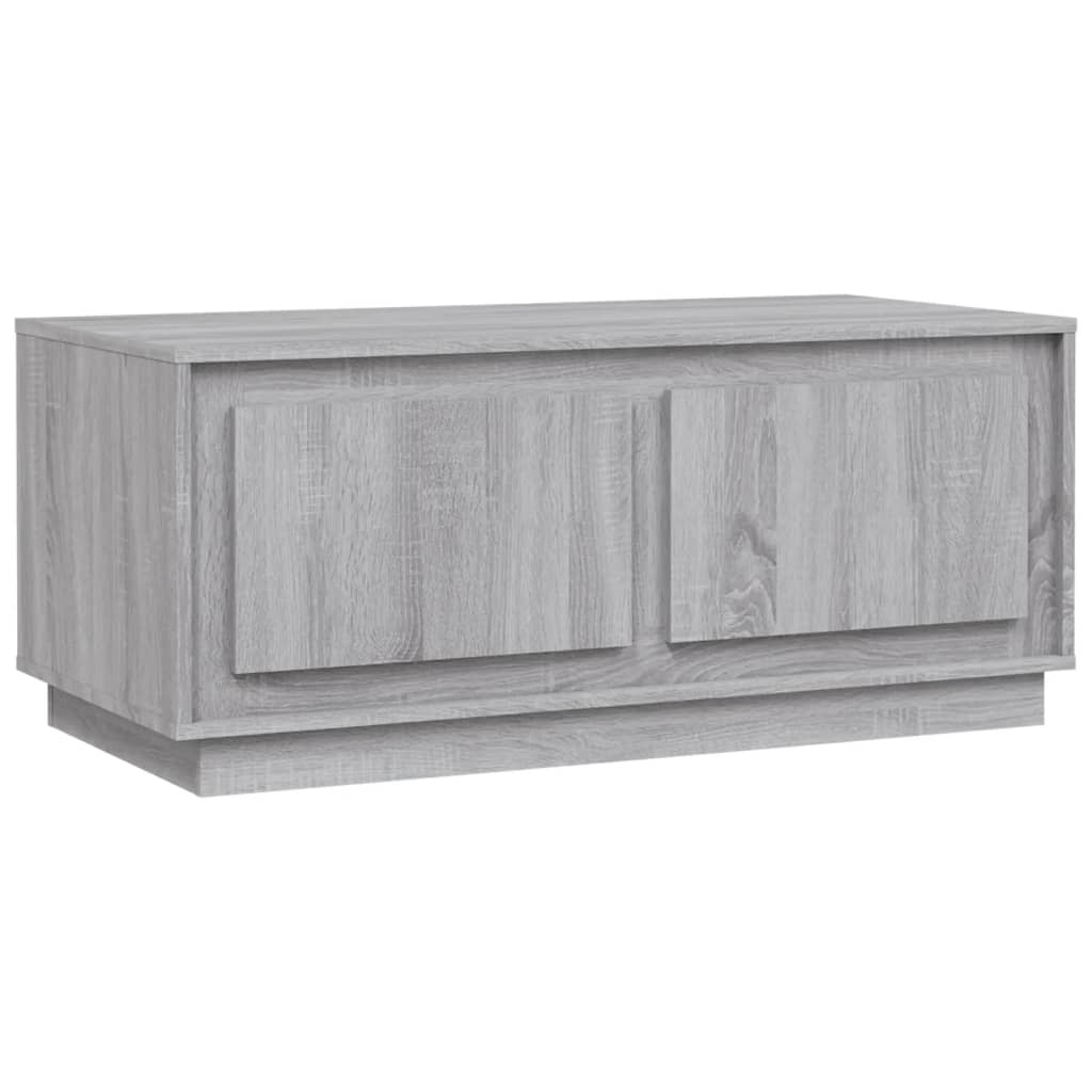 Couchtisch Grau Sonoma 102x50x44 cm Holzwerkstoff - Pazzar.ch