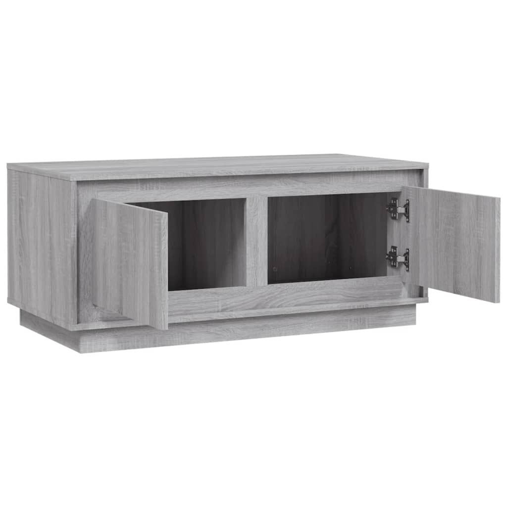 Couchtisch Grau Sonoma 102x50x44 cm Holzwerkstoff - Pazzar.ch