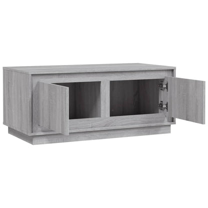 Couchtisch Grau Sonoma 102x50x44 cm Holzwerkstoff - Pazzar.ch