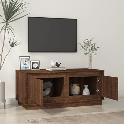 Couchtisch Braun Eichen-Optik 102x50x44 cm Holzwerkstoff - Pazzar.ch