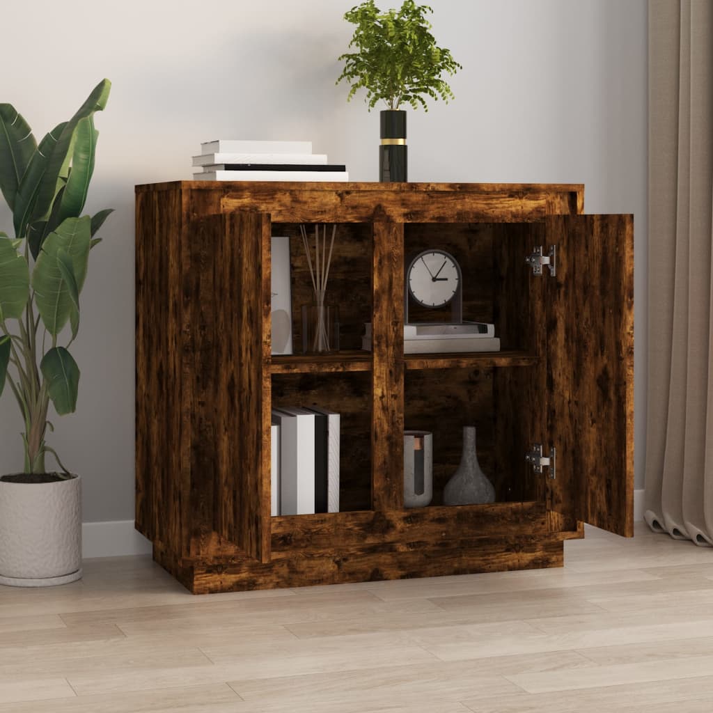 Sideboard Räuchereiche 80x34x75 cm Holzwerkstoff - Pazzar.ch