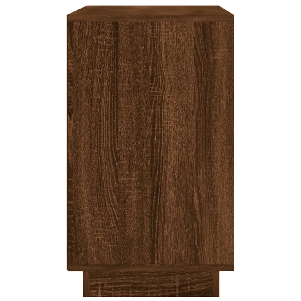 Sideboard Braun Eichen-Optik 102x35x60 cm Holzwerkstoff - Pazzar.ch