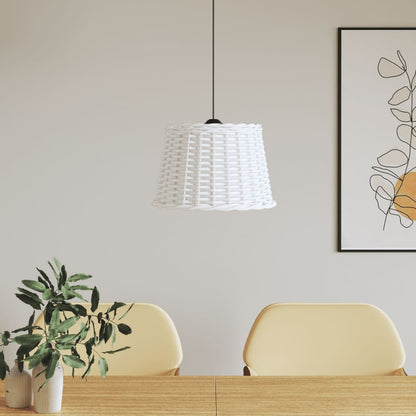 Lampenschirm Weiß Ø40x26 cm Korbweide - Pazzar.ch