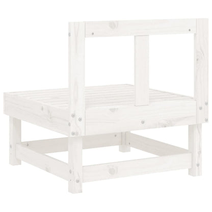 Garten-Mittelsofa Weiß Massivholz Kiefer - Pazzar.ch