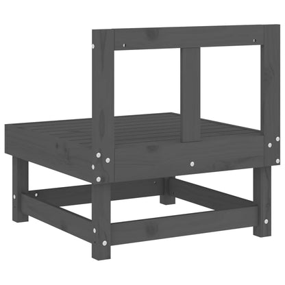 Garten-Mittelsofa Grau Massivholz Kiefer - Pazzar.ch