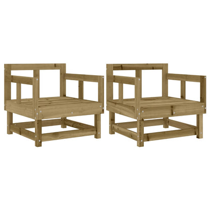 Gartenstühle 2 Stk. Kiefernholz Imprägniert - Pazzar.ch