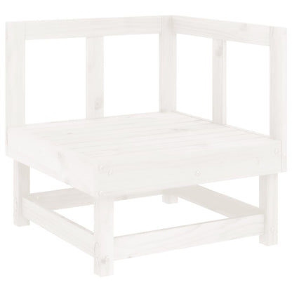 Garten-Ecksofas 2 Stk. Weiß Massivholz Kiefer - Pazzar.ch