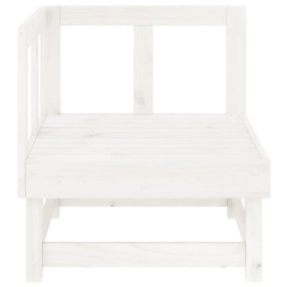Garten-Ecksofas 2 Stk. Weiß Massivholz Kiefer - Pazzar.ch