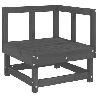Garten-Ecksofas 2 Stk. Grau Massivholz Kiefer - Pazzar.ch