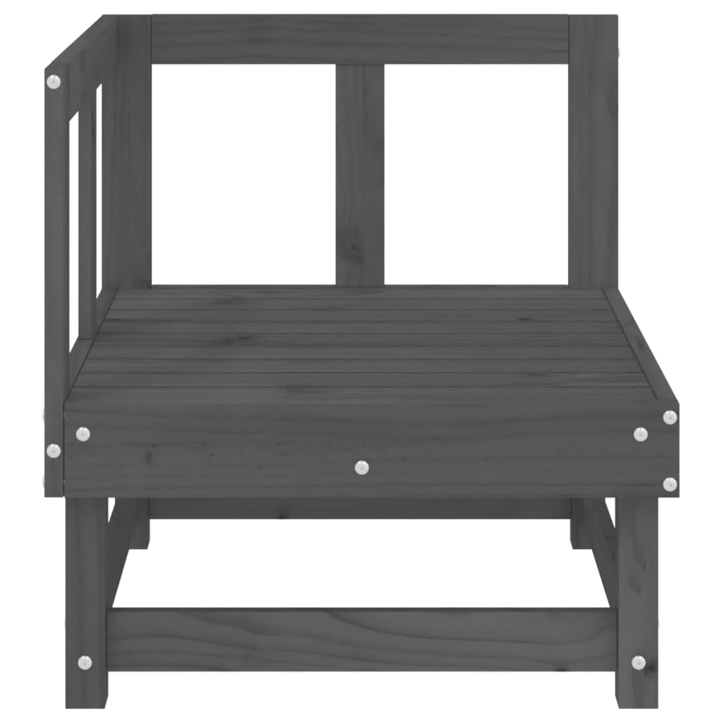 Garten-Ecksofas 2 Stk. Grau Massivholz Kiefer - Pazzar.ch