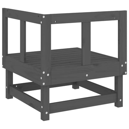 Garten-Ecksofas 2 Stk. Grau Massivholz Kiefer - Pazzar.ch