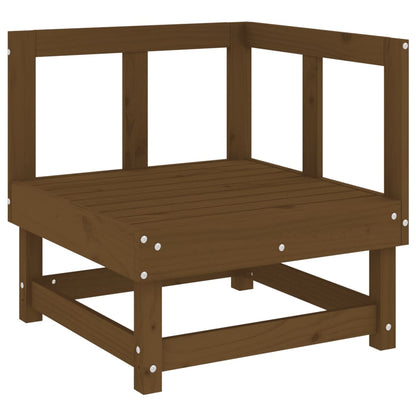 Garten-Ecksofas 2 Stk. Honigbraun Massivholz Kiefer - Pazzar.ch