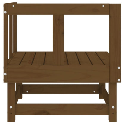Garten-Ecksofas 2 Stk. Honigbraun Massivholz Kiefer - Pazzar.ch
