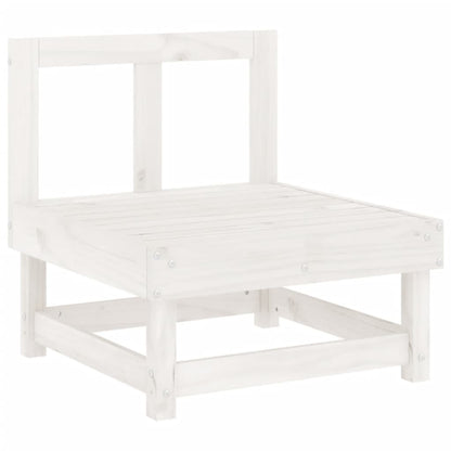 Garten-Mittelsofas 2 Stk. Weiß Massivholz Kiefer - Pazzar.ch