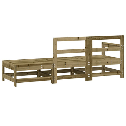 3-tlg. Garten-Lounge-Set Kiefernholz Imprägniert - Pazzar.ch
