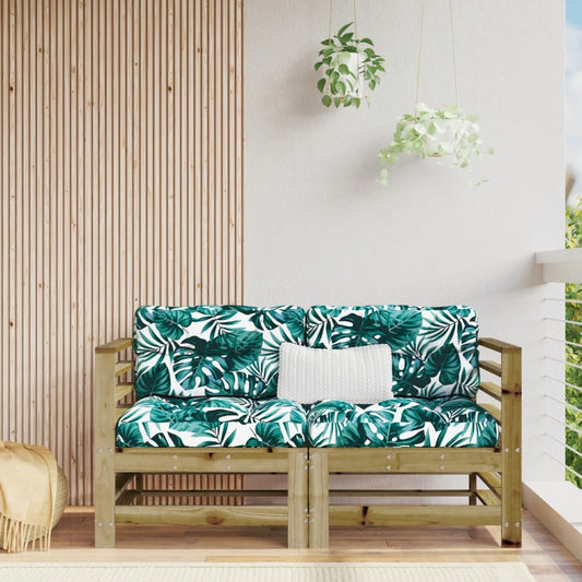 Garten-Ecksofas 2 Stk. Kiefernholz Imprägniert - Pazzar.ch