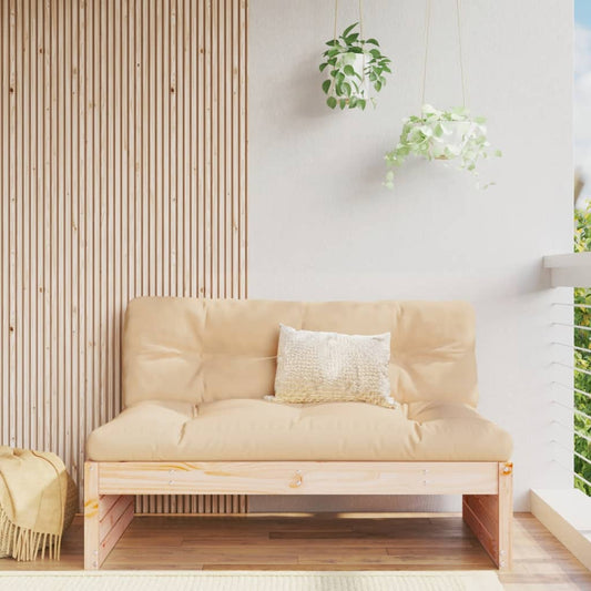 Garten-Mittelsofa 120x80 cm Massivholz Kiefer - Pazzar.ch