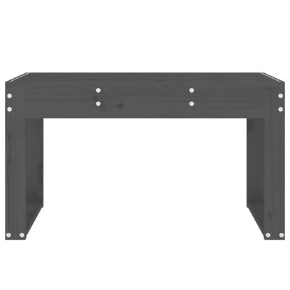 Gartenbank Grau 80x38x45 cm Massivholz Kiefer - Pazzar.ch