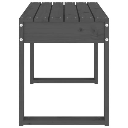 Gartenbank Grau 80x38x45 cm Massivholz Kiefer - Pazzar.ch