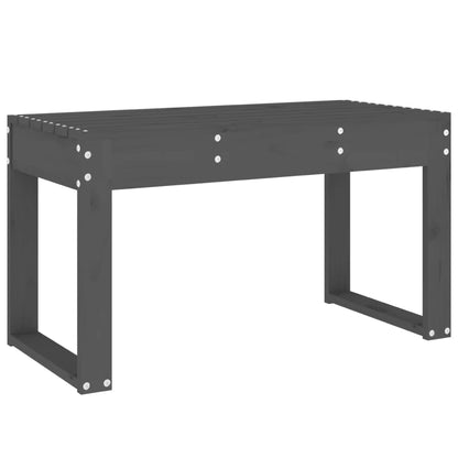 Gartenbank Grau 80x38x45 cm Massivholz Kiefer - Pazzar.ch