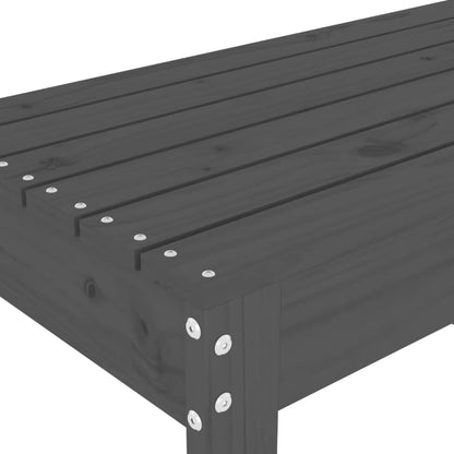 Gartenbank Grau 80x38x45 cm Massivholz Kiefer - Pazzar.ch