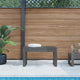 Gartenbank Grau 80x38x45 cm Massivholz Kiefer