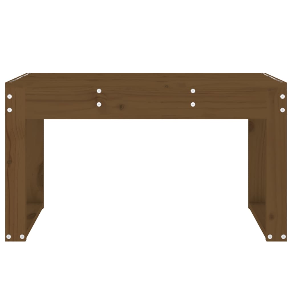 Gartenbank Honigbraun 80x38x45 cm Massivholz Kiefer - Pazzar.ch
