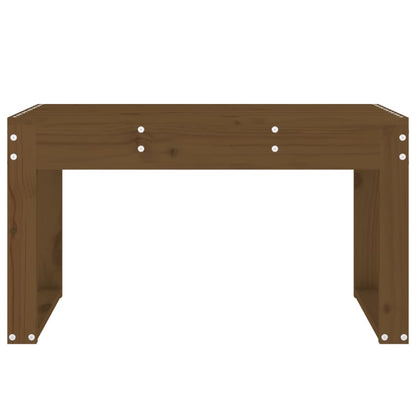 Gartenbank Honigbraun 80x38x45 cm Massivholz Kiefer - Pazzar.ch